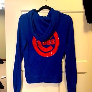 PINK Cubs zip hoodie size Small